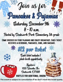 Pancakes & Pajama Informational Flyer