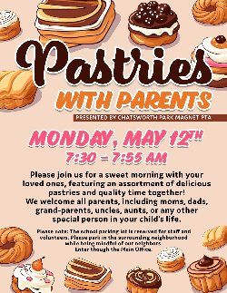 Pastries with Parents Flyer 2025