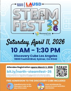 Region North - STEAM FEST 2026 Flyer